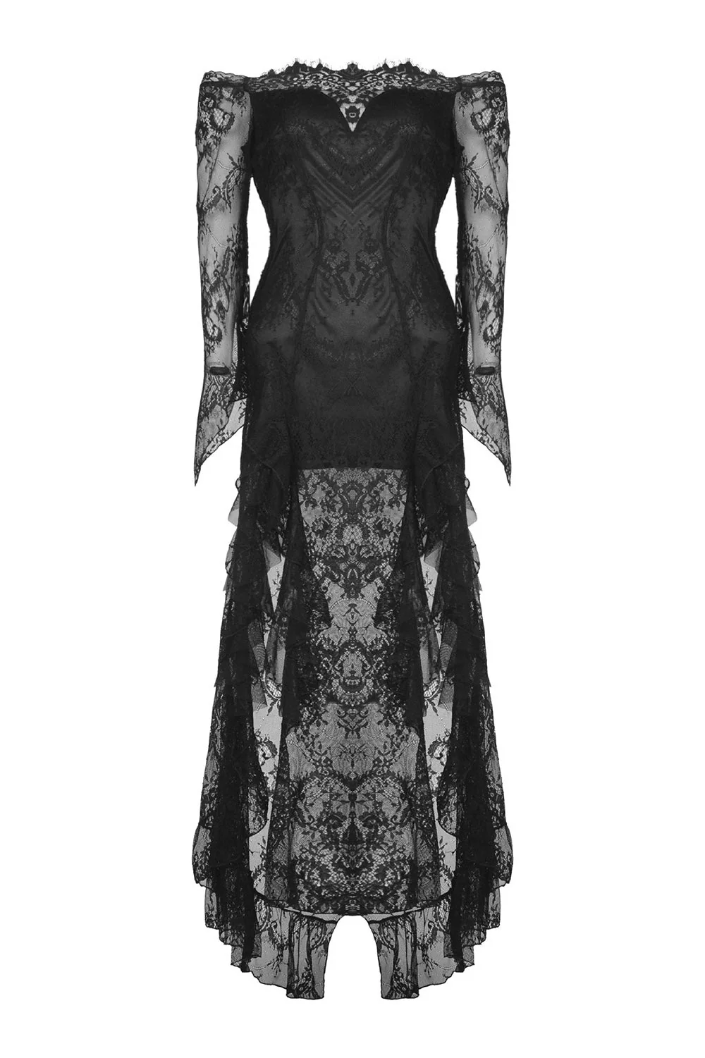 Dark Enchantment High Low Gothic Dress - Image 8