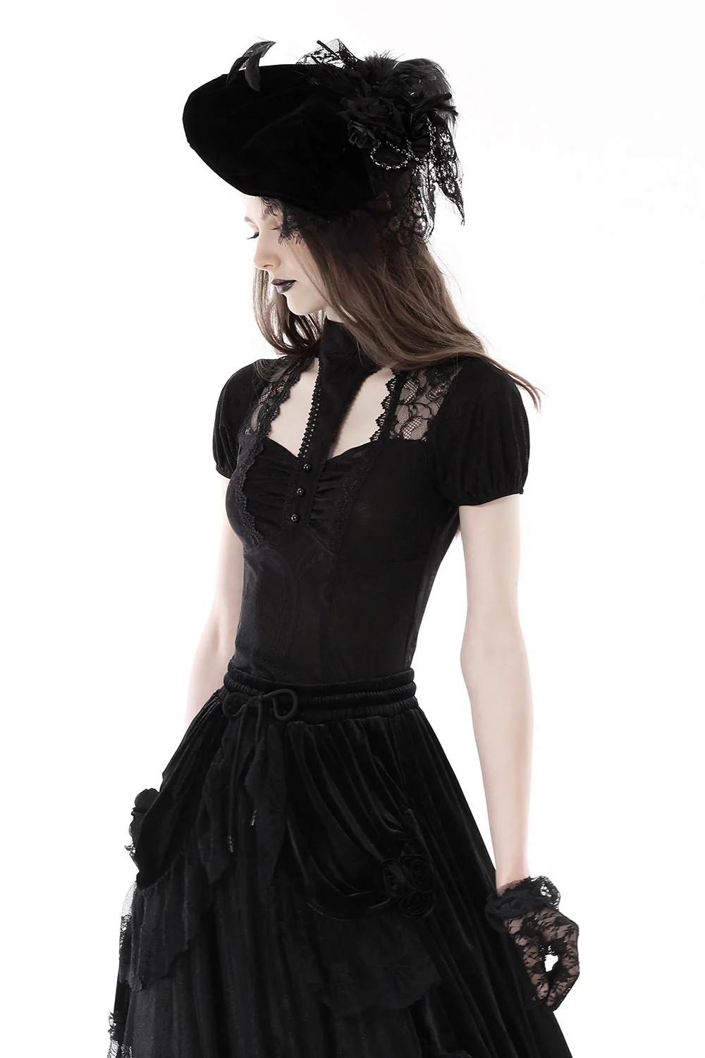 Dark Enchantments Damask Top - Image 4