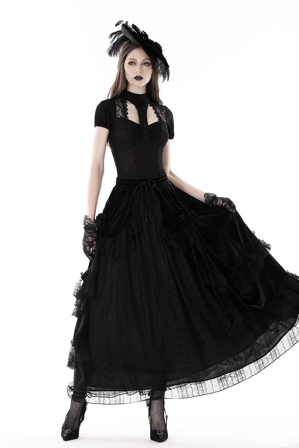 Dark Enchantments Damask Top - Image 6