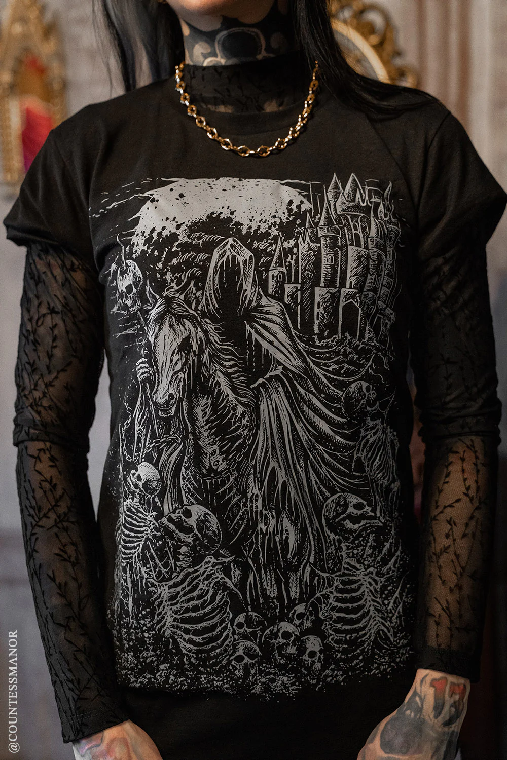 Dark Horseman T-shirt [Gray]