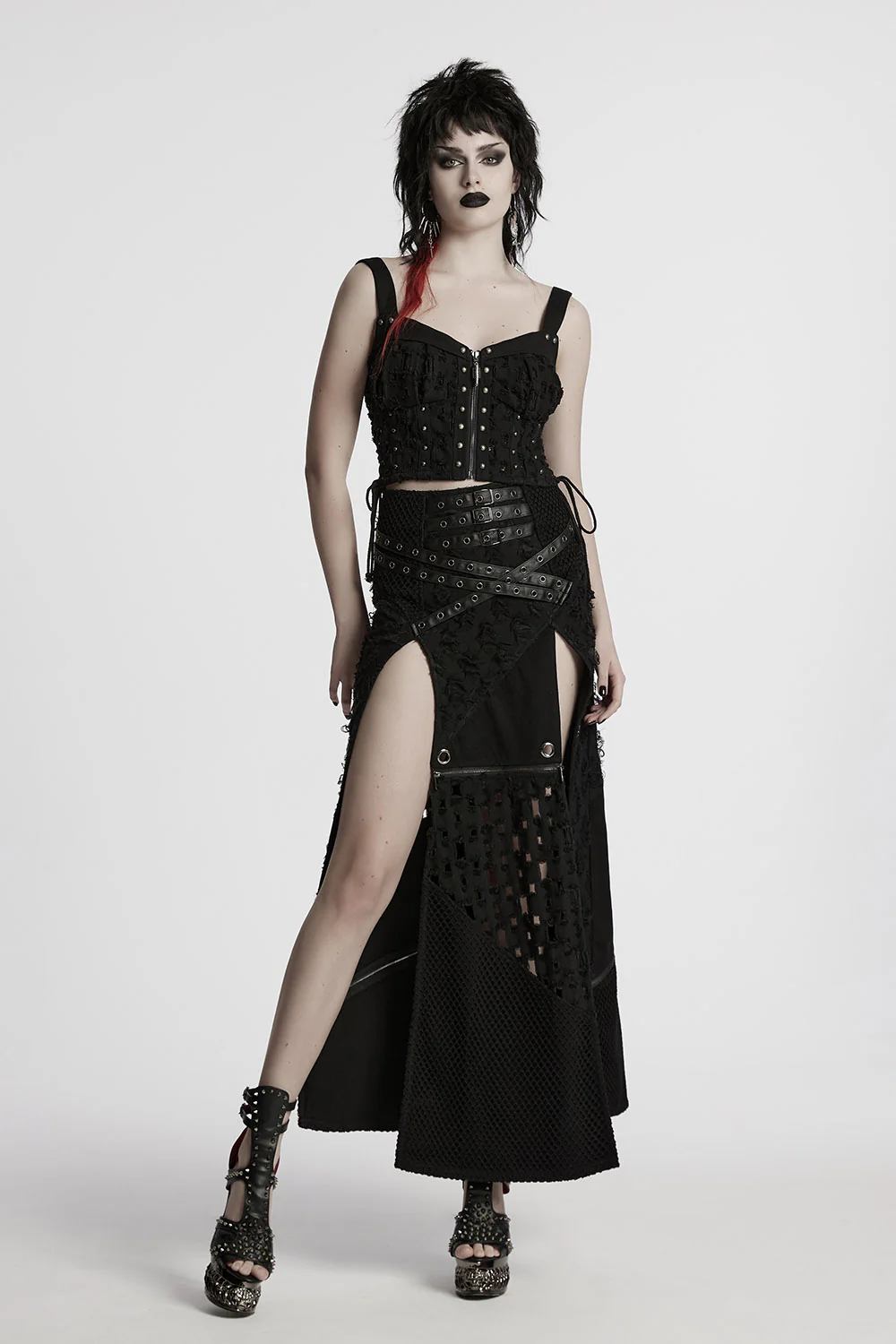 Dark Prophecy Leg Slit Skirt [Turns Into a Mini Skirt] - Image 2