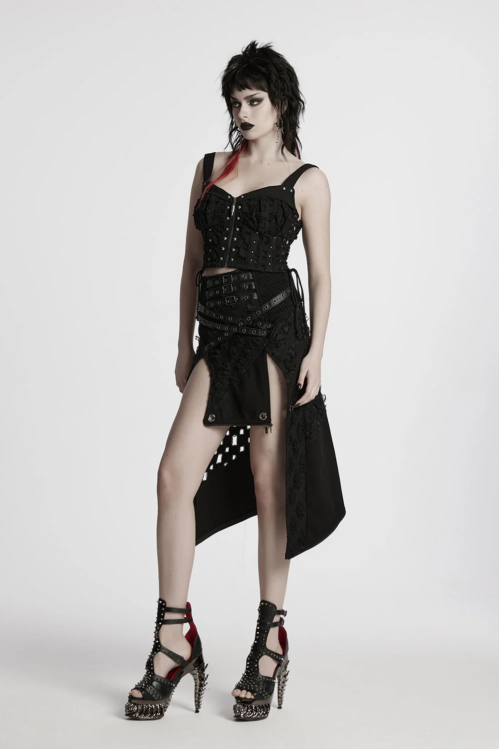 Dark Prophecy Leg Slit Skirt [Turns Into a Mini Skirt] - Image 7