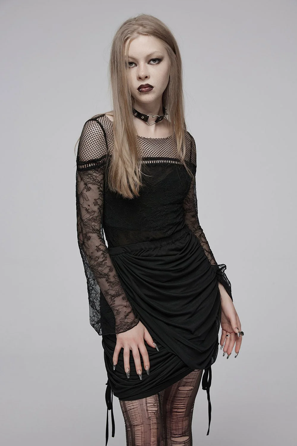Darkness Divine Opaque Lace Top - Image 2