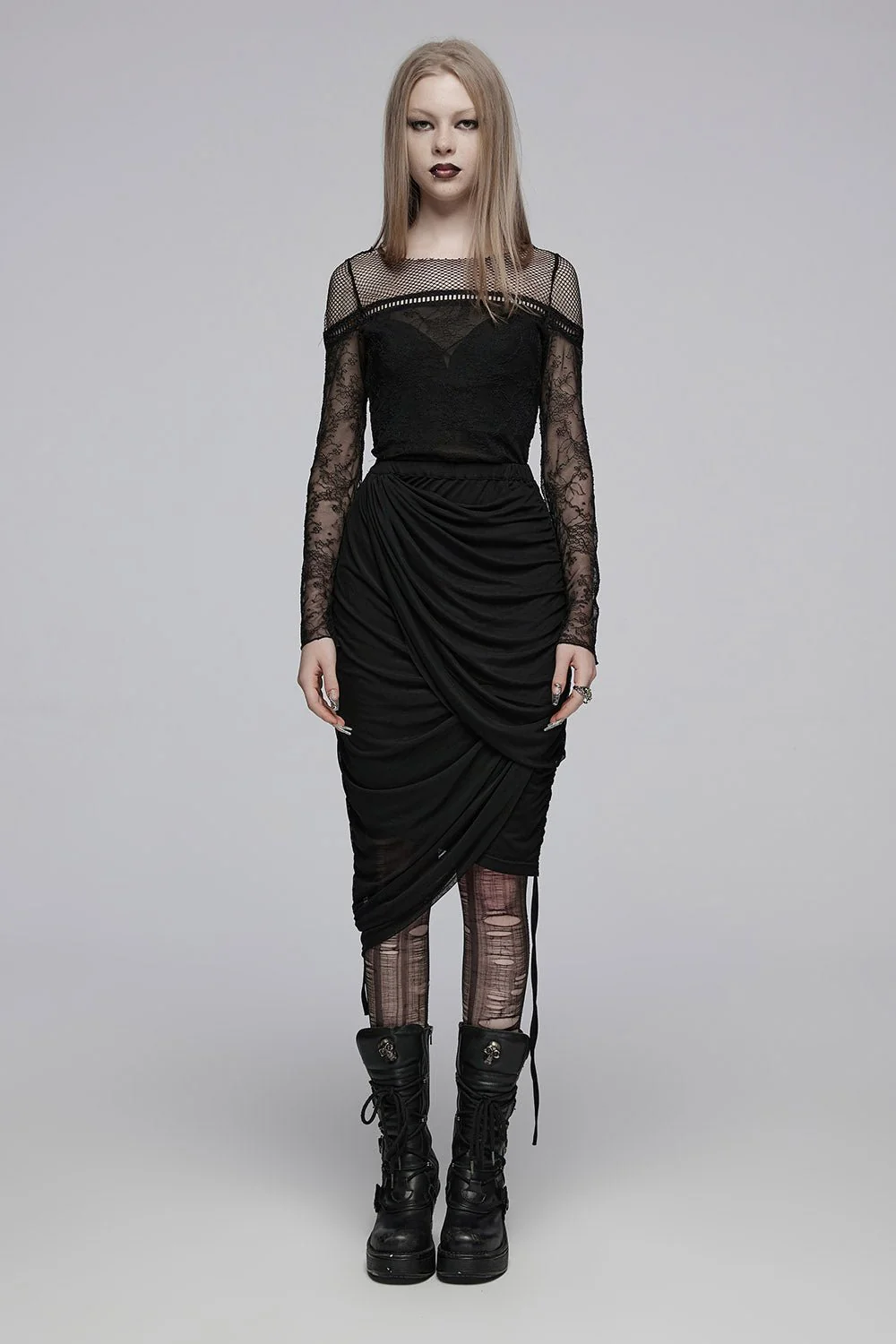 Darkness Divine Opaque Lace Top - Image 4