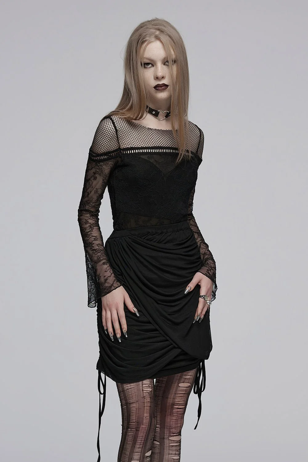 Darkness Divine Opaque Lace Top - Image 5