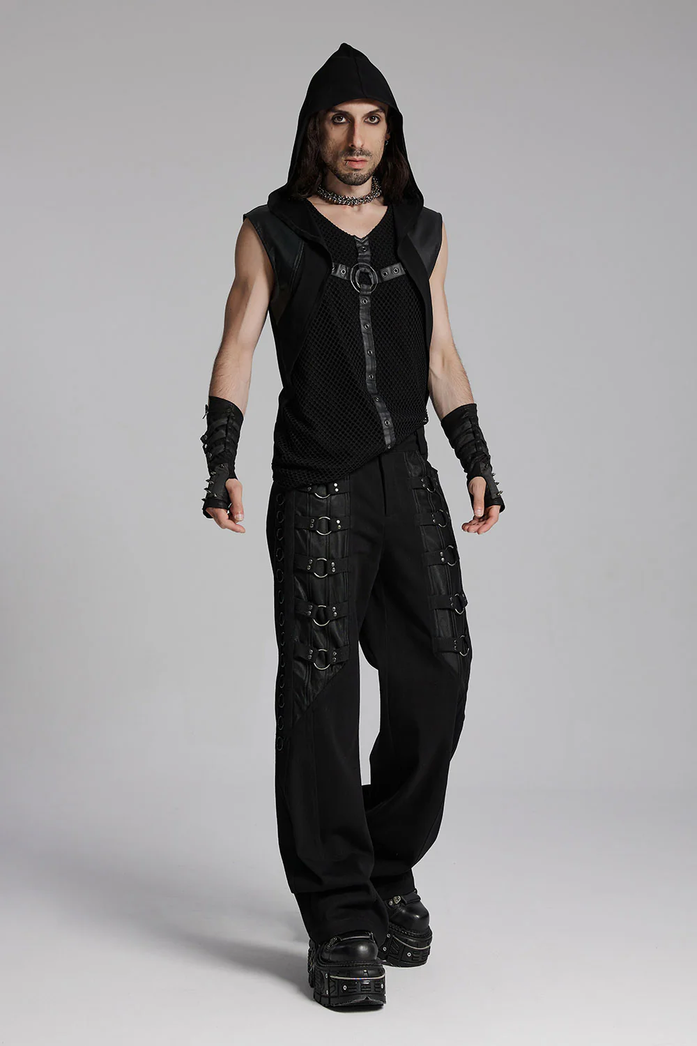Darkwave Cyber Tech Hooded Tank Top - Image 3