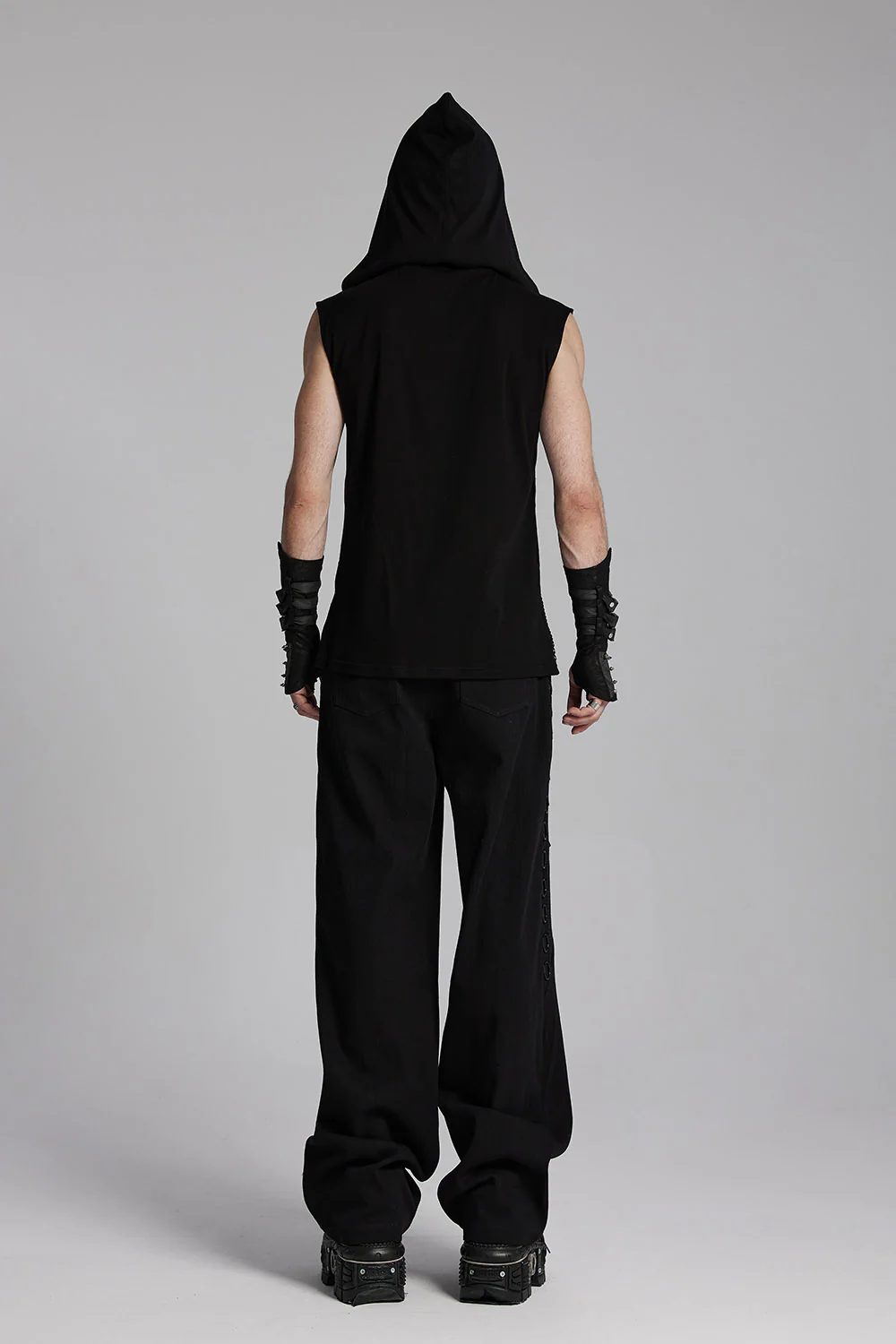 Darkwave Cyber Tech Hooded Tank Top - Image 4