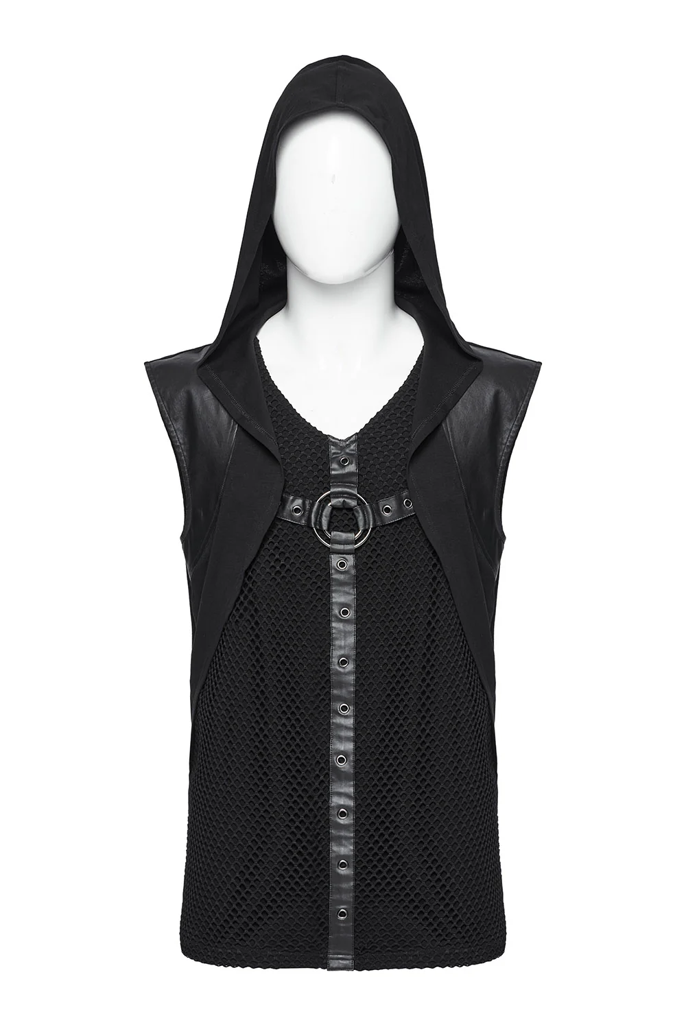 Darkwave Cyber Tech Hooded Tank Top - Image 5