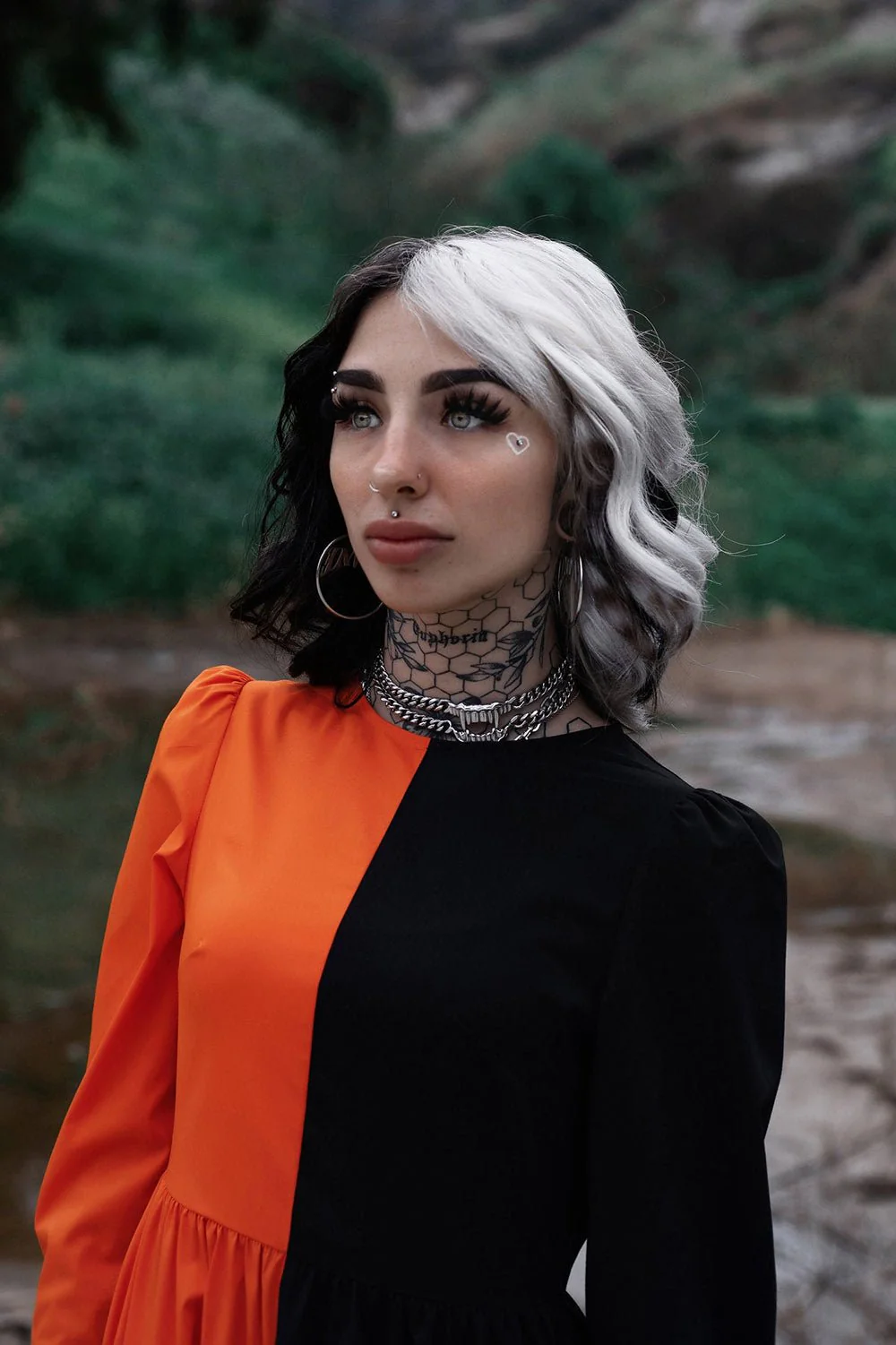 Daughter of Salem Dress [BLACK/ORANGE] - Image 7