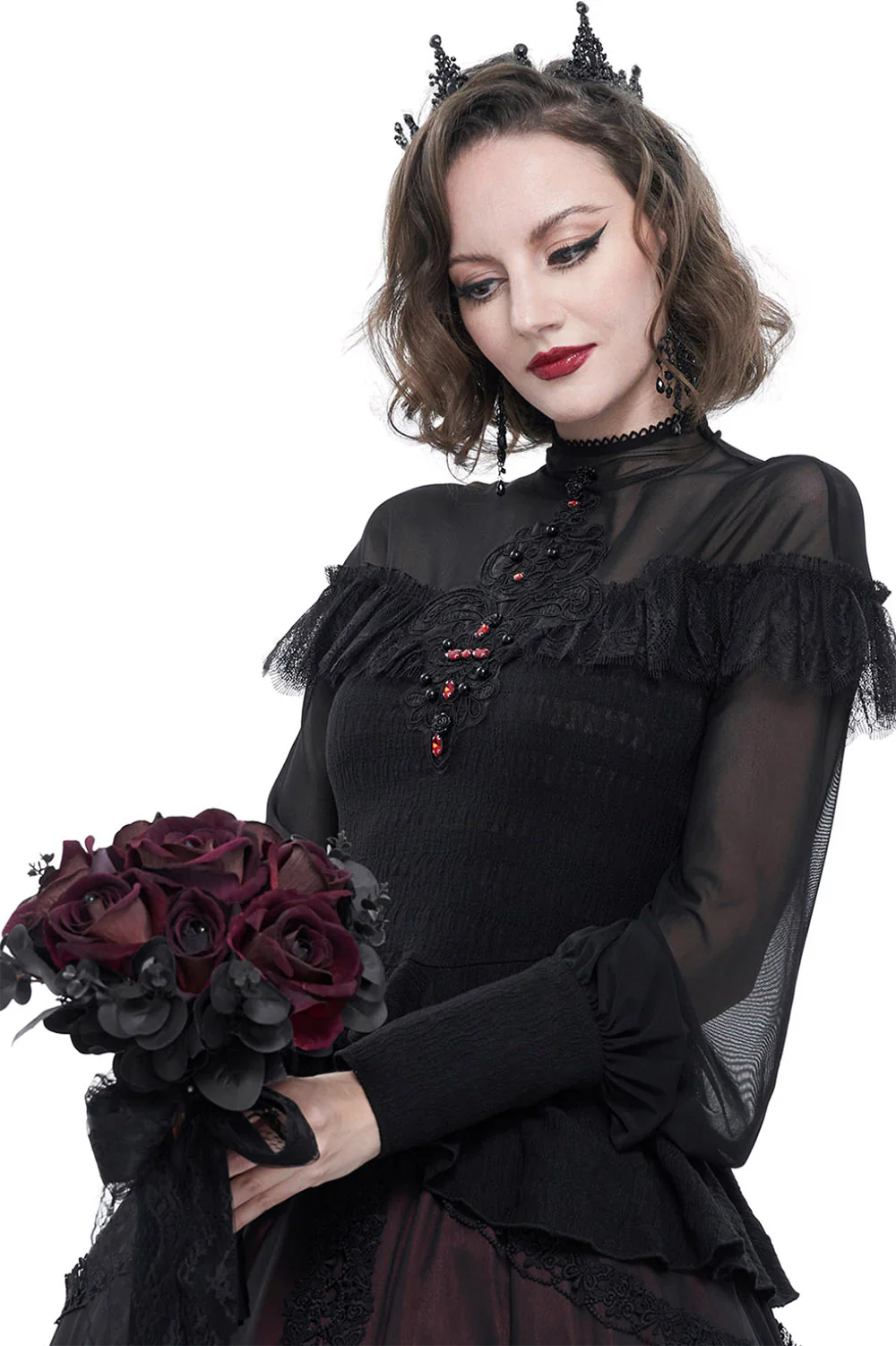 Dead Letters Peplum Top - Image 3
