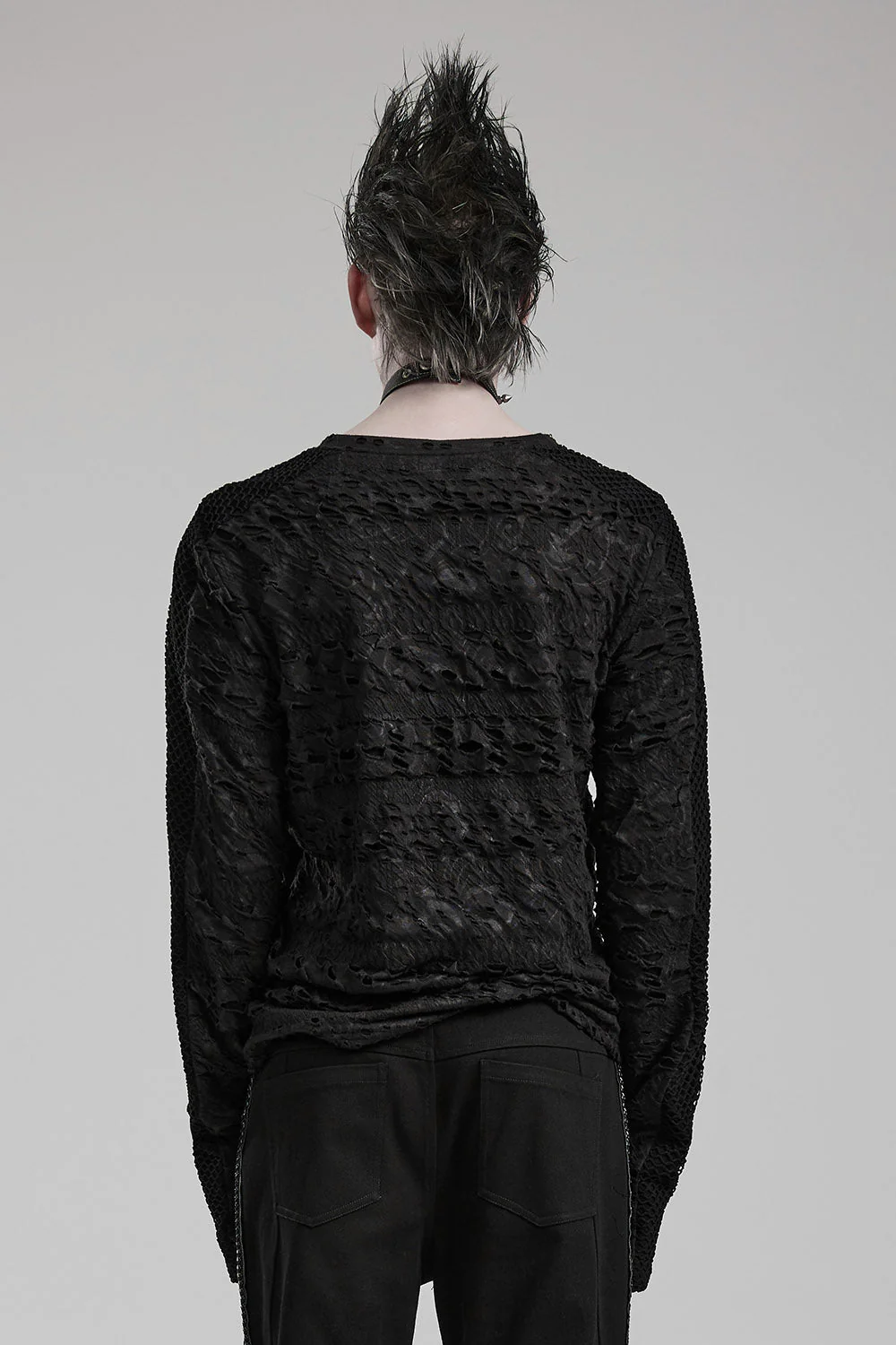 Dead Silence Distressed Long Sleeve Top - Image 5