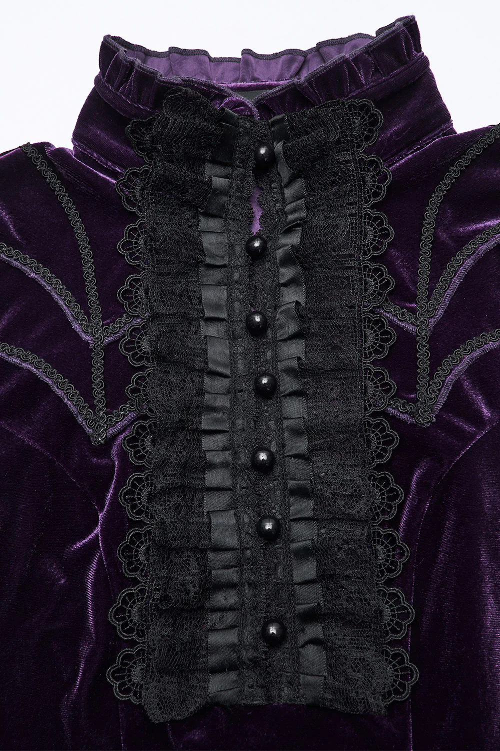 Deadly Nightshade Victorian Top [Violet] - Image 2