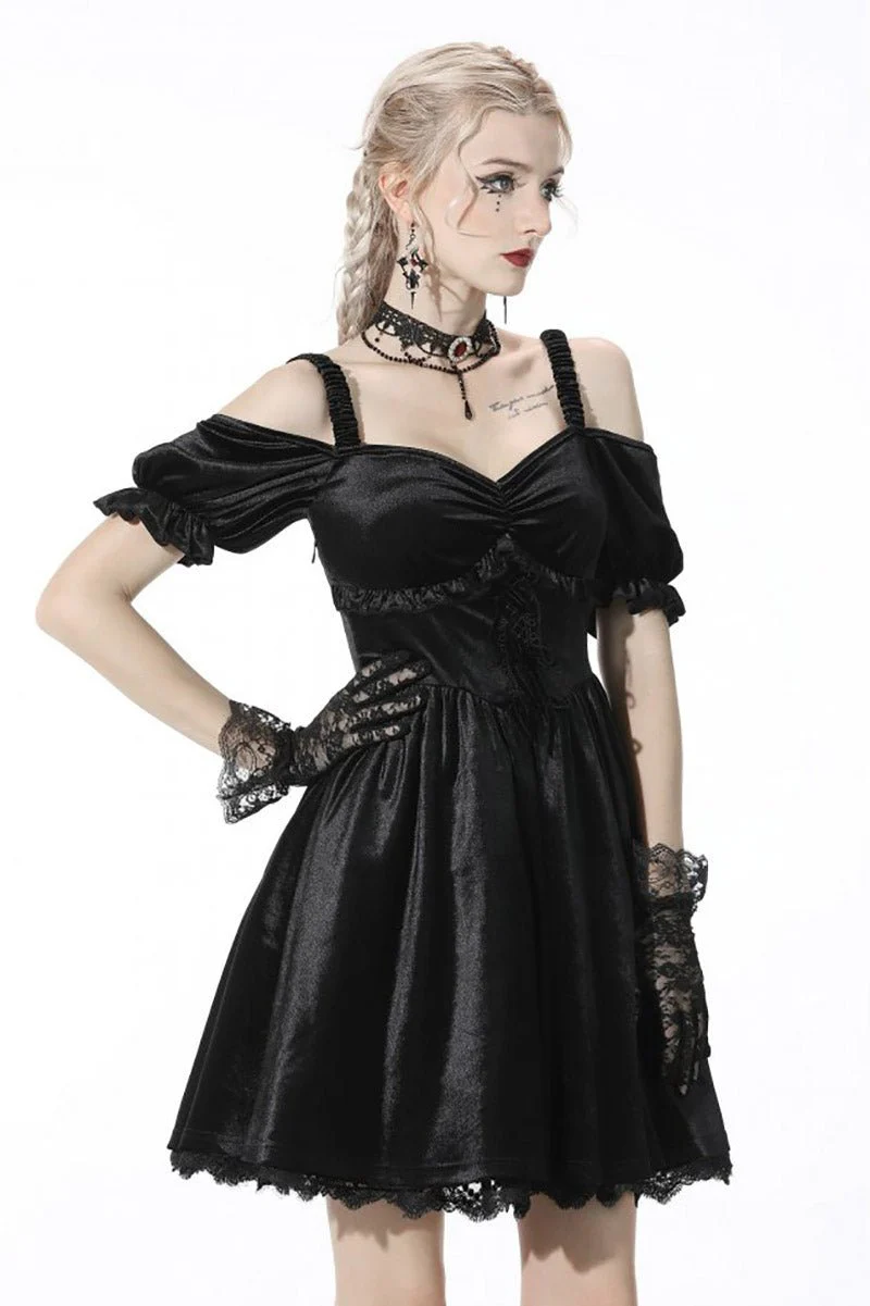 Death by Cyanide Velvet Dress - Image 2