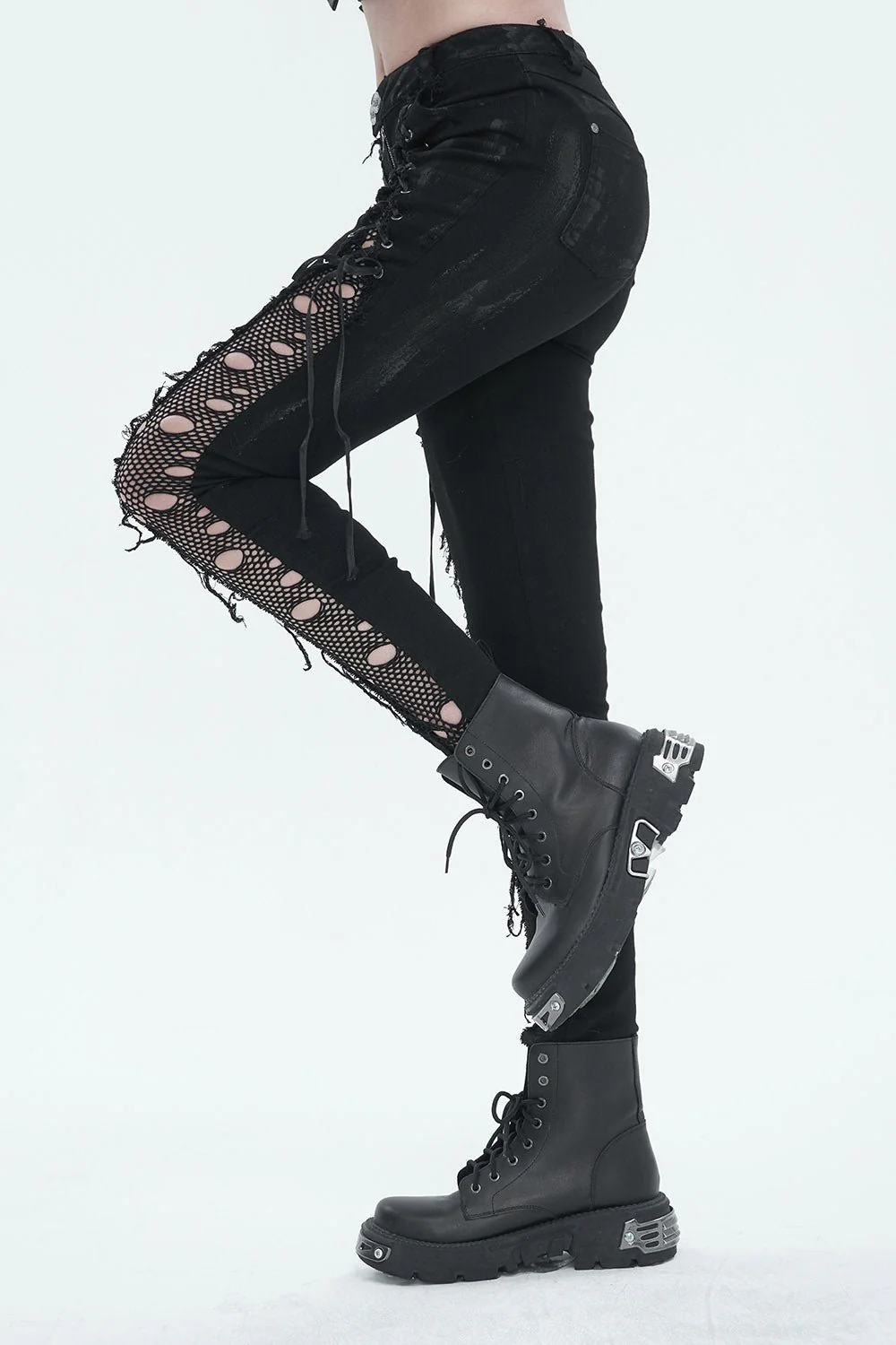 Death Notice Distressed Skinny Jeans - Image 3