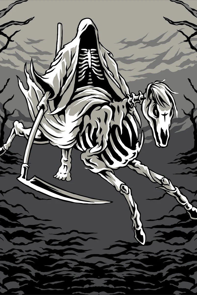 Death on a Pale Horse Crew Socks - Image 8
