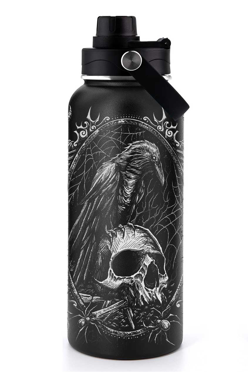 Death Raven 32 Oz Water Bottle - Image 7