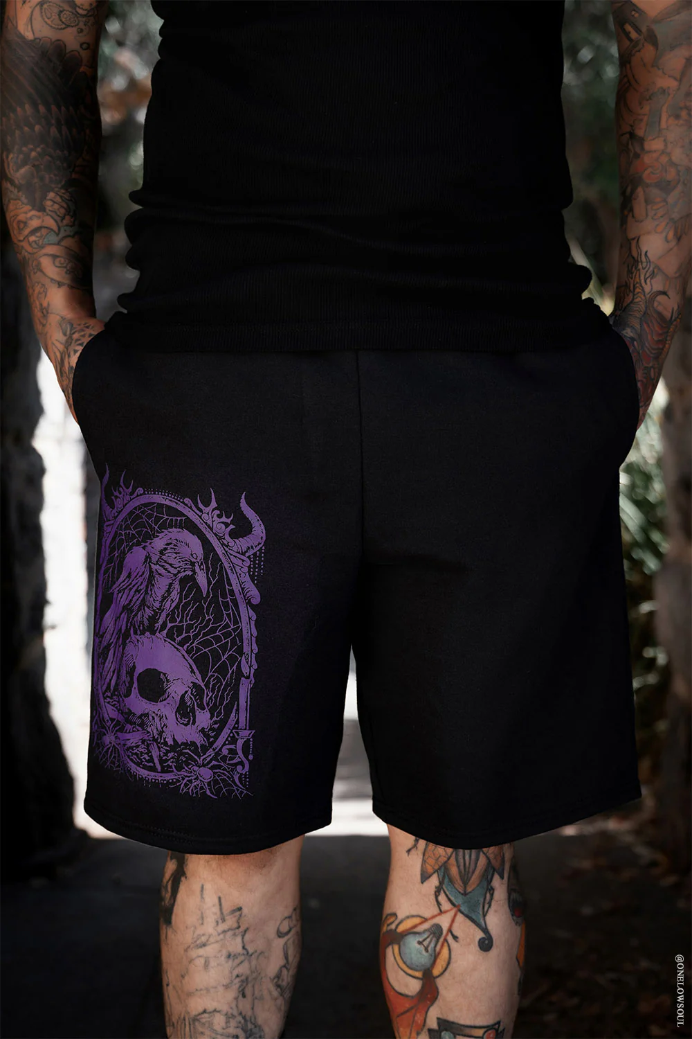 Death Raven Sweat Shorts [Unisex] - Image 3