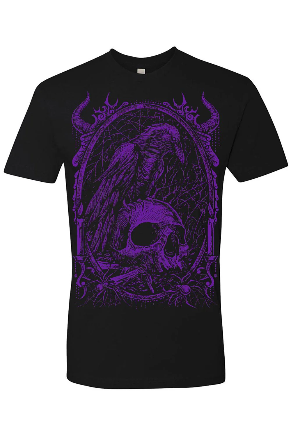Death Raven T-shirt [PURPLE] - Image 4