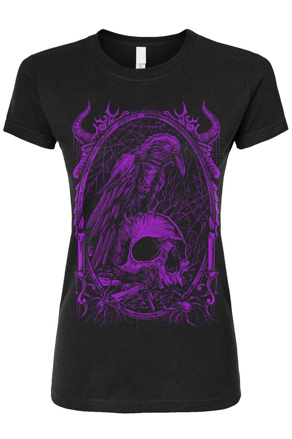 Death Raven T-shirt [PURPLE] - Image 5