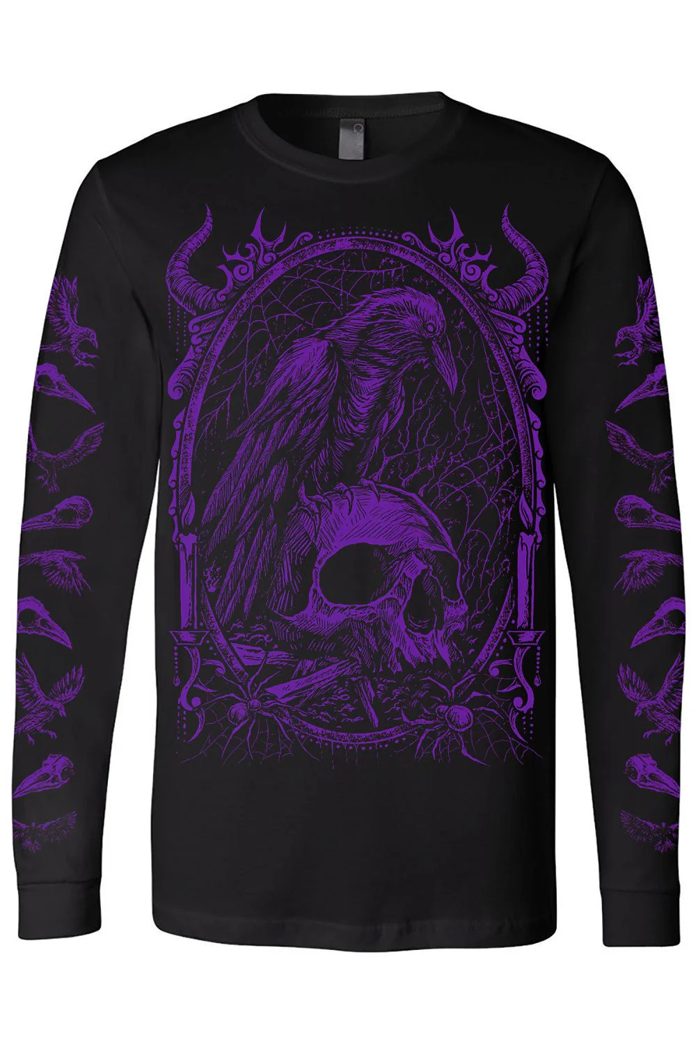 Death Raven T-shirt [PURPLE] - Image 6