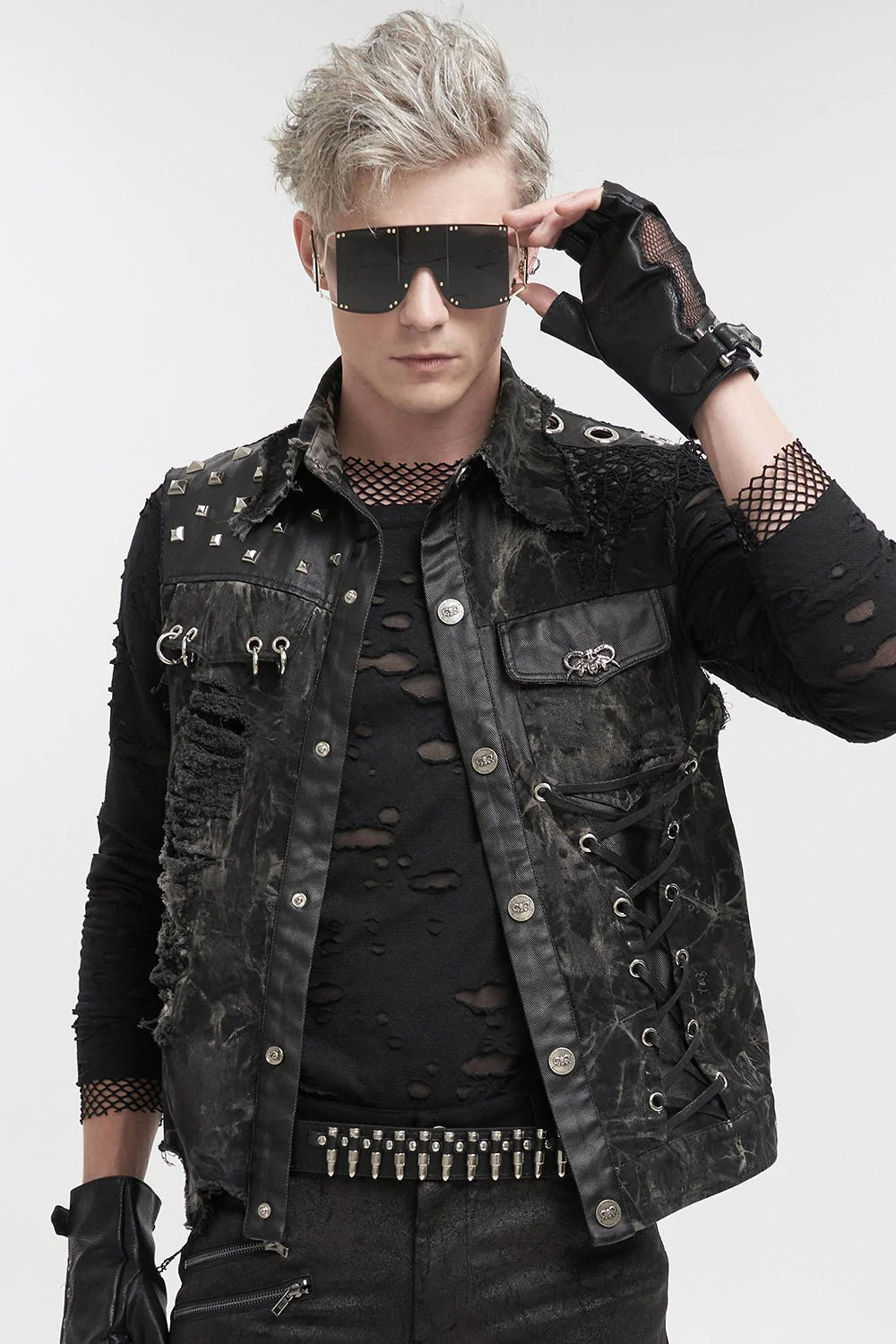 Death Rider Distressed Vest - Image 4