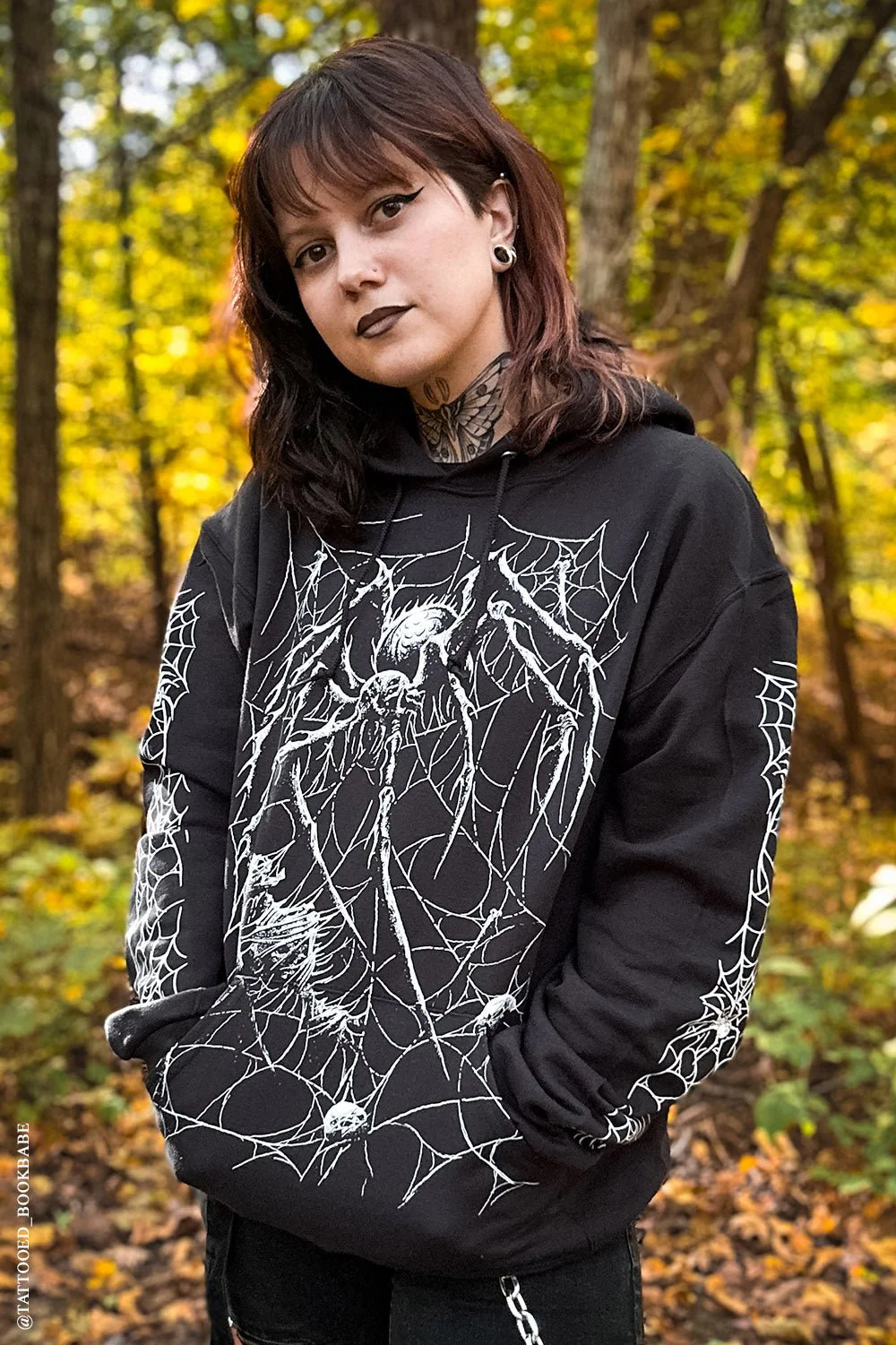 Death Spider Hoodie [Spiderweb Sleeves] - Image 12