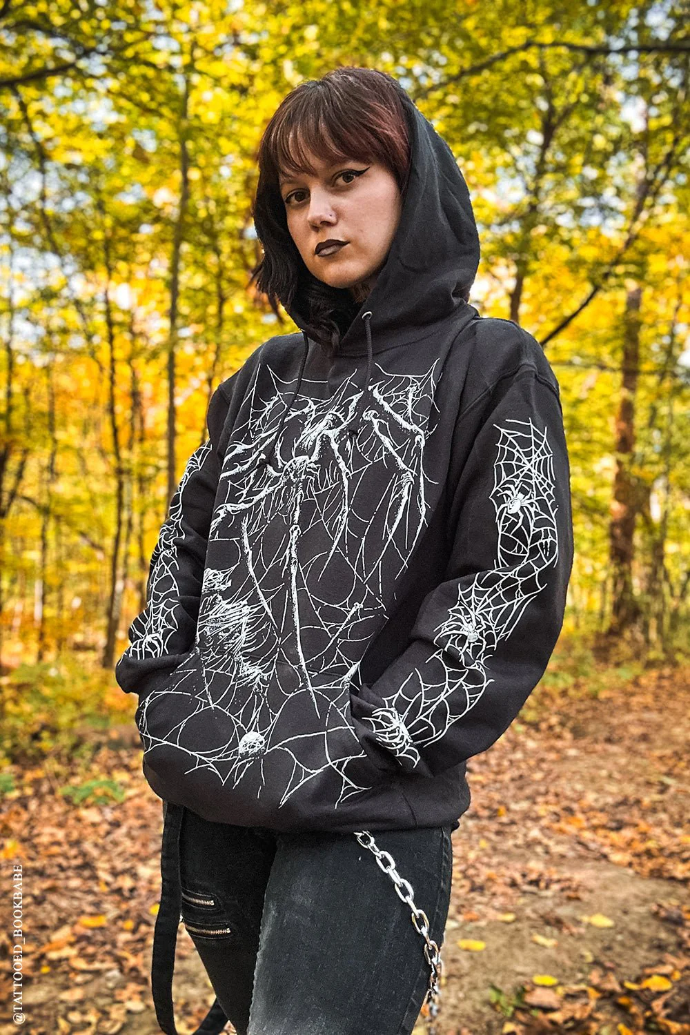 Death Spider Hoodie [Spiderweb Sleeves] - Image 13