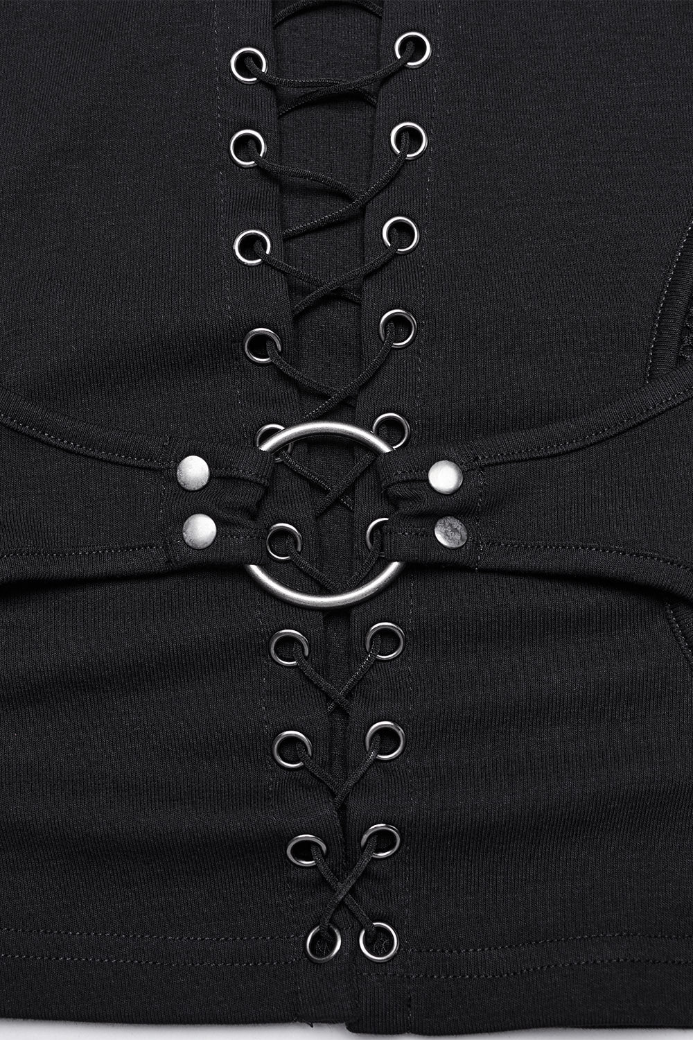 Death Stare Lace-Up Long Sleeve Top - Image 6