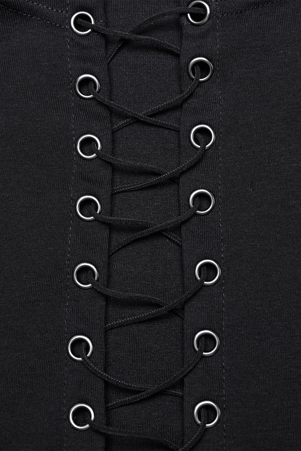 Death Stare Lace-Up Long Sleeve Top - Image 8