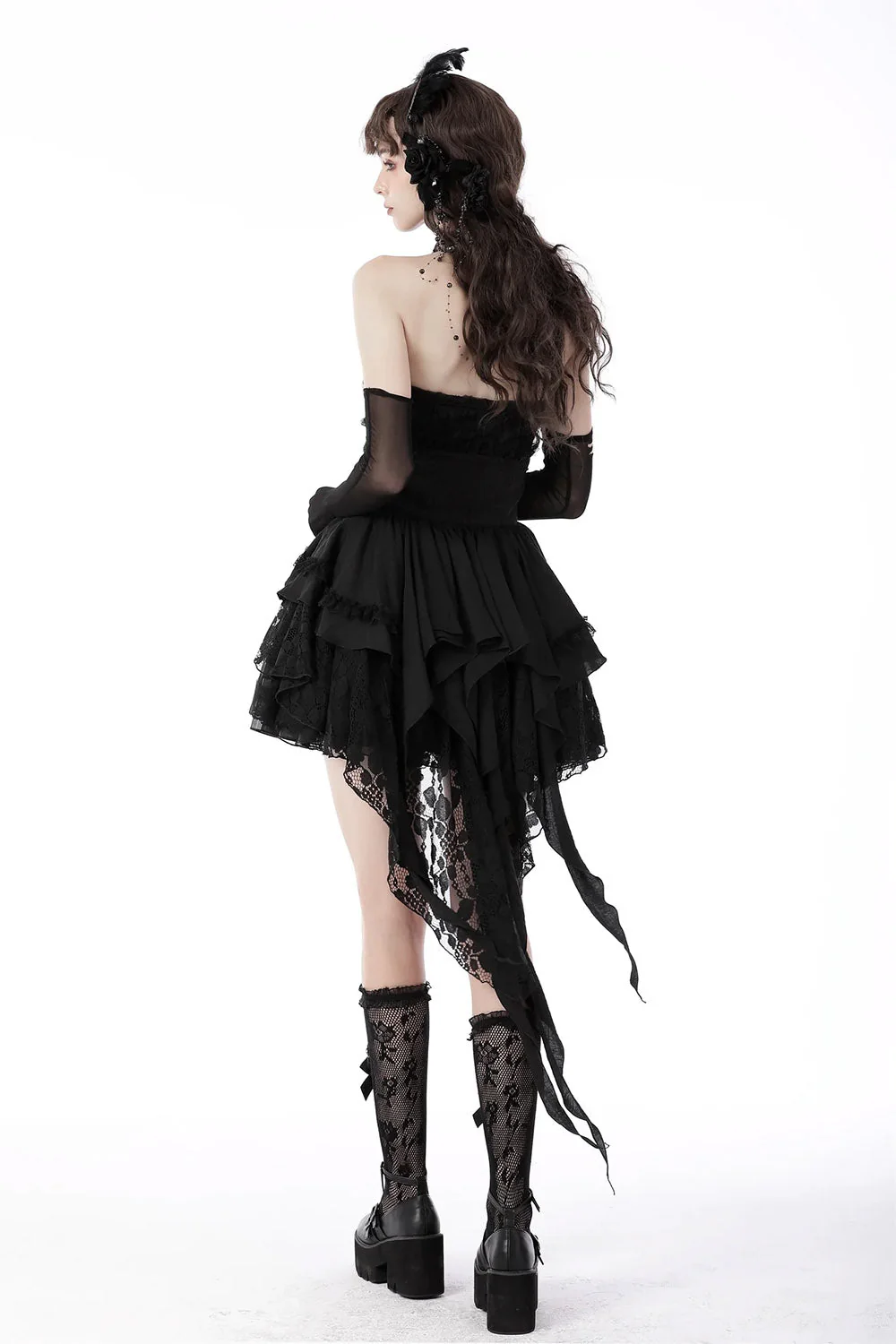 Death's Muse Ruffled Corset Skirt - Image 4