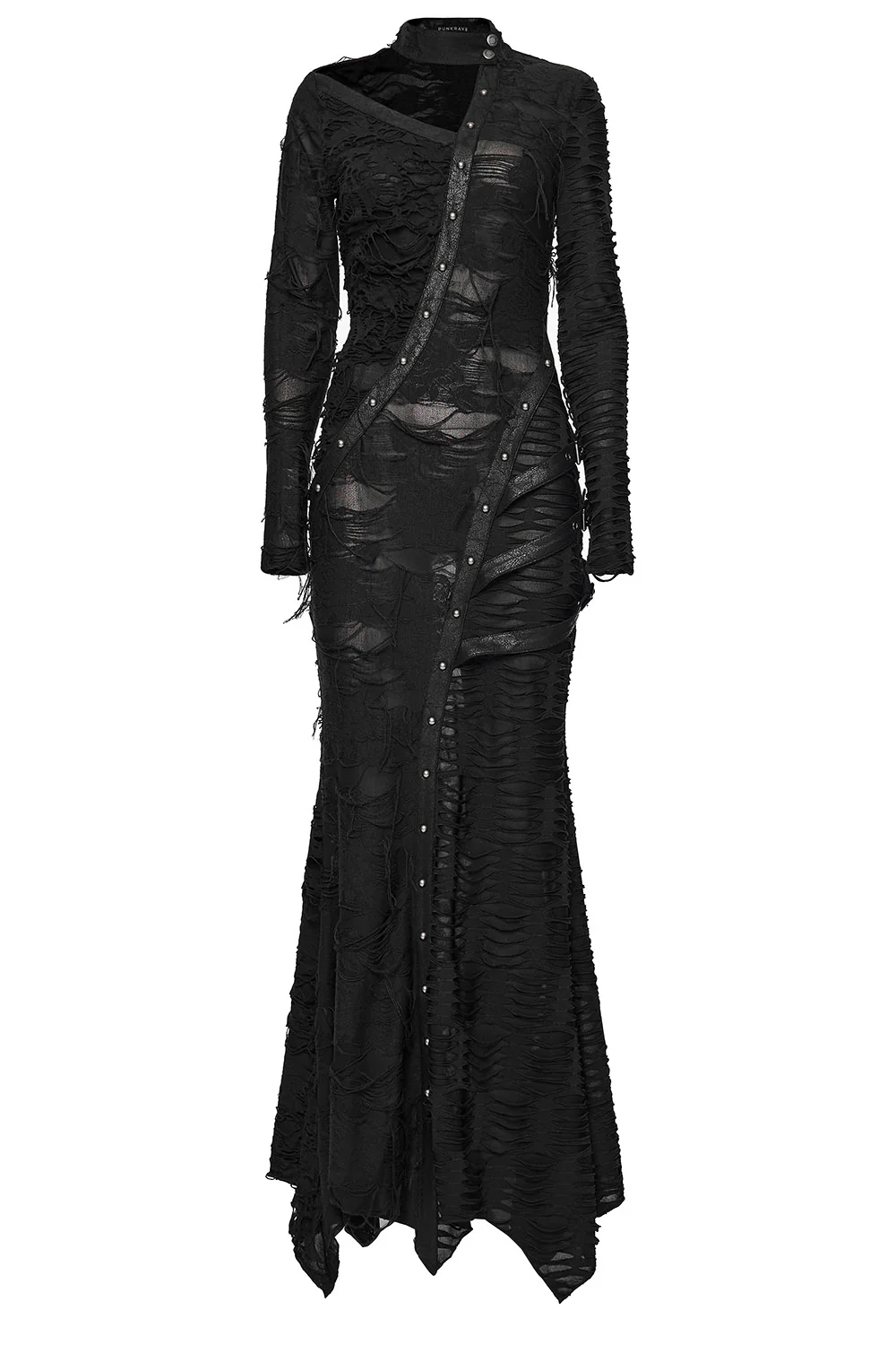 Decay Long Sleeve Distressed Dress - Image 5