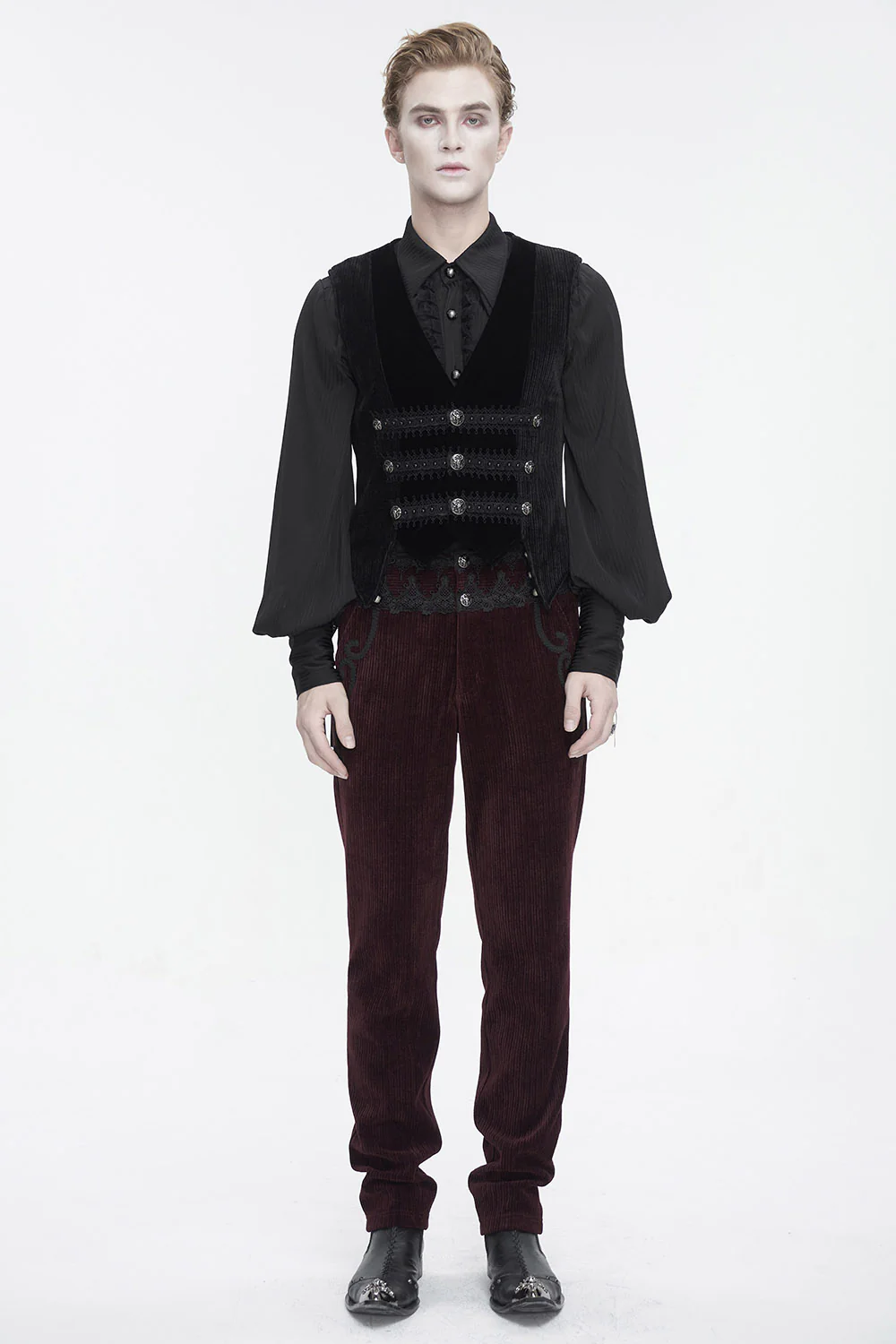 Demise Vampire Goth Waistcoat - Image 6