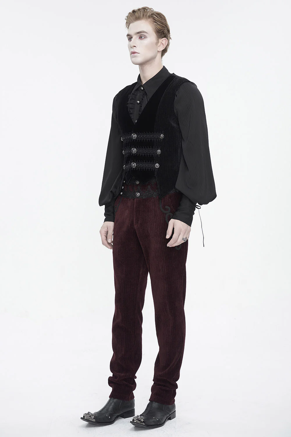 Demise Vampire Goth Waistcoat - Image 7