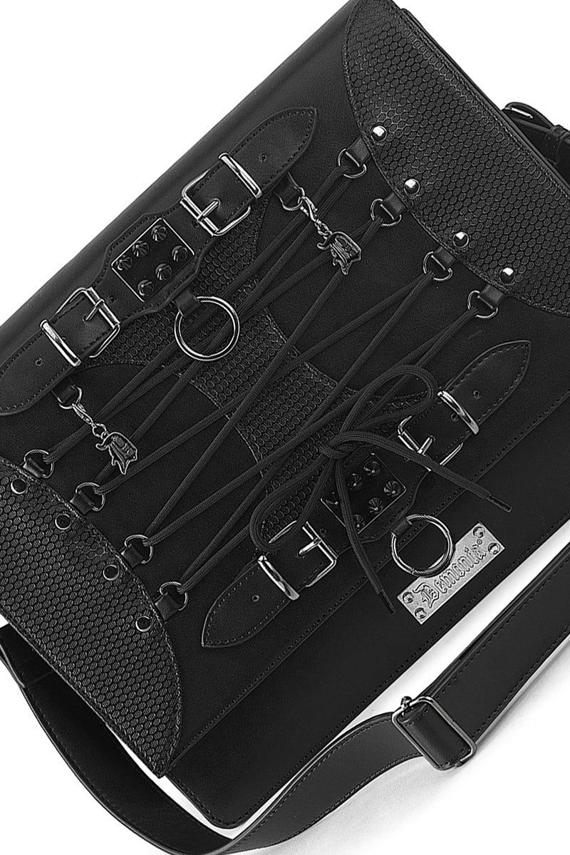 Demonia Punk O-Ring Crossbody Bag - Image 2