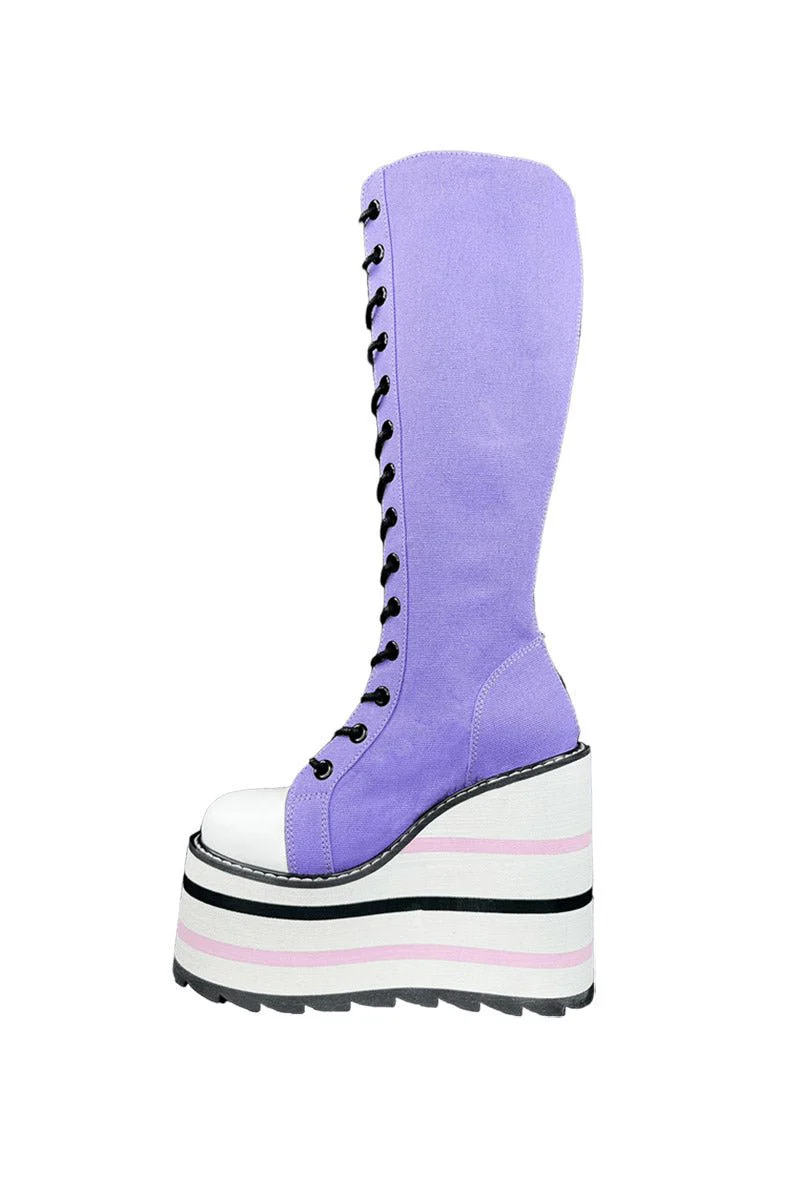 Detention Kuromi Platform Boots [Lavender] - Image 4