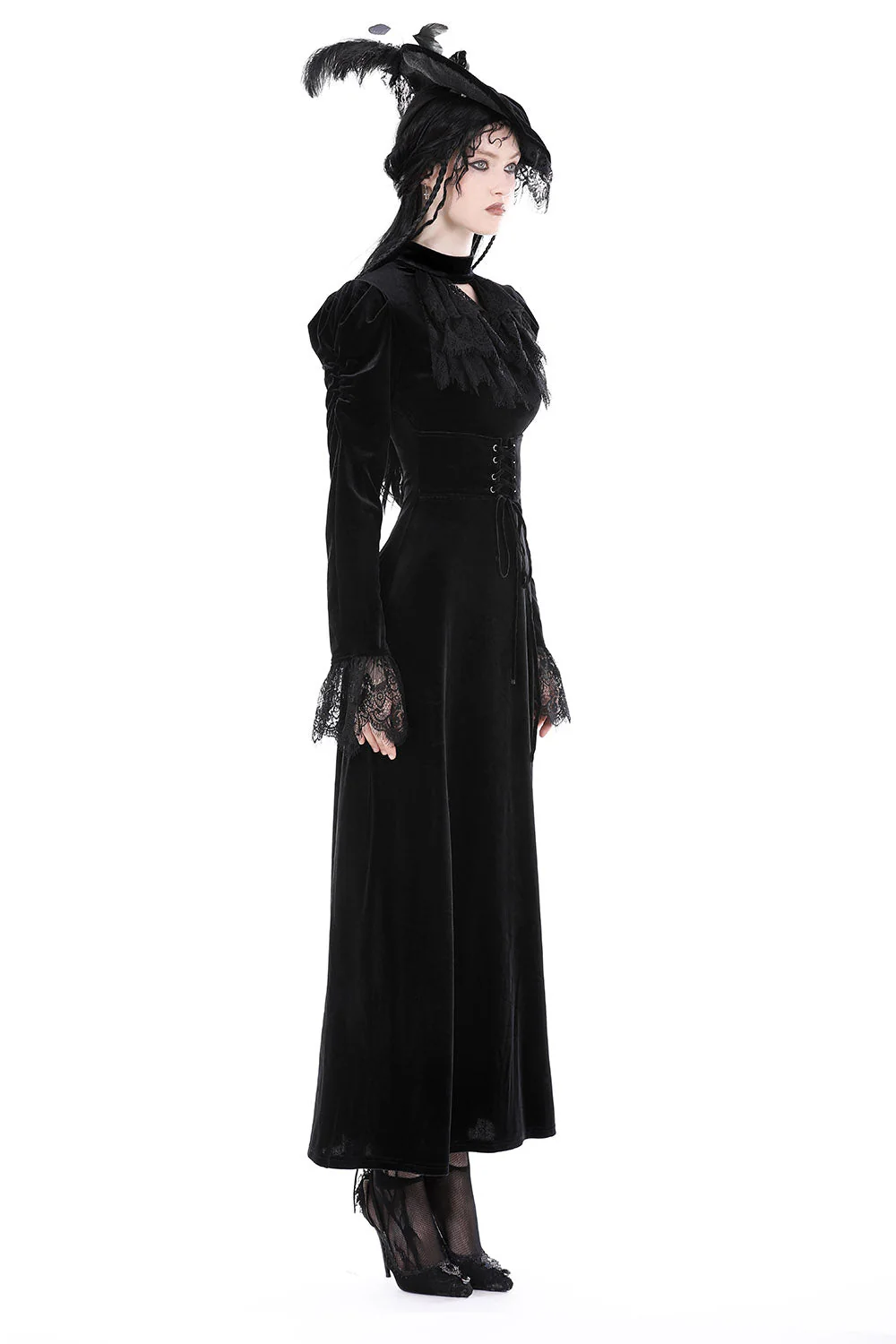 Dolorous Vintage Velvet Maxi Dress - Image 4