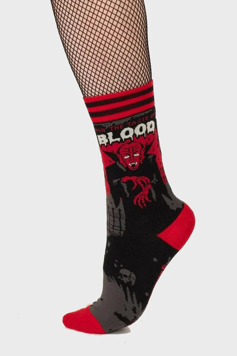 Dracula's Bloodlust Crew Socks - Image 4