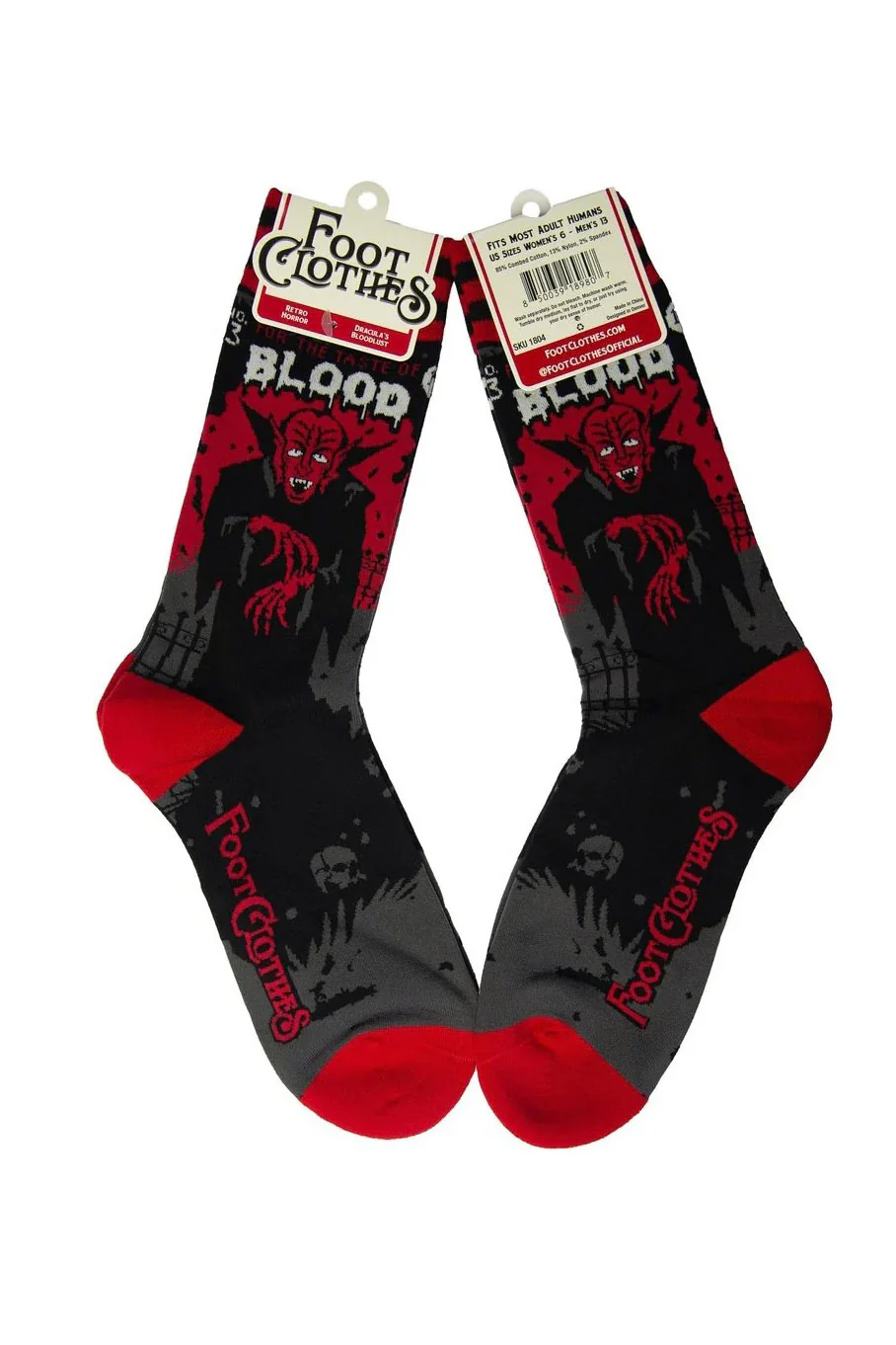 Dracula's Bloodlust Crew Socks - Image 7
