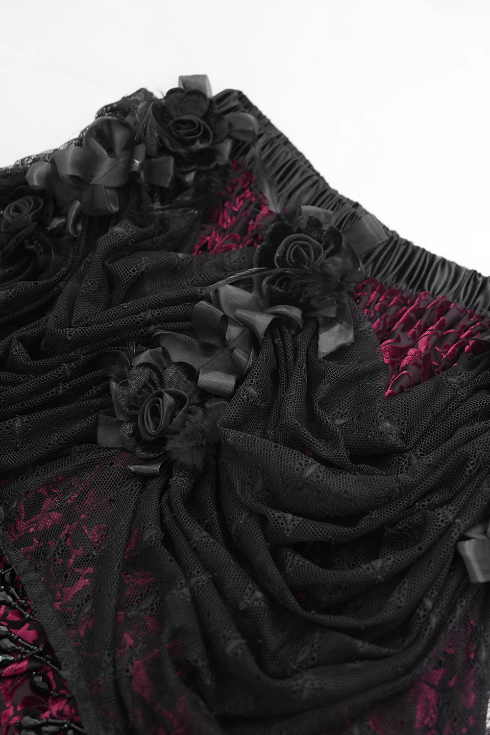 Draped in Darkness Beaded Maxi Skirt - Image 6