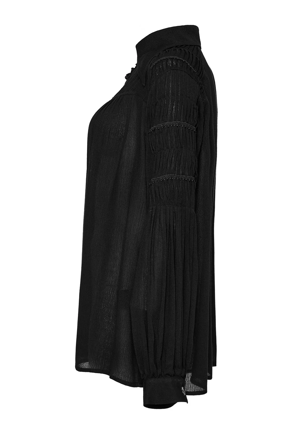 Dreadraven Cotton Lace-Up Shirt - Image 8