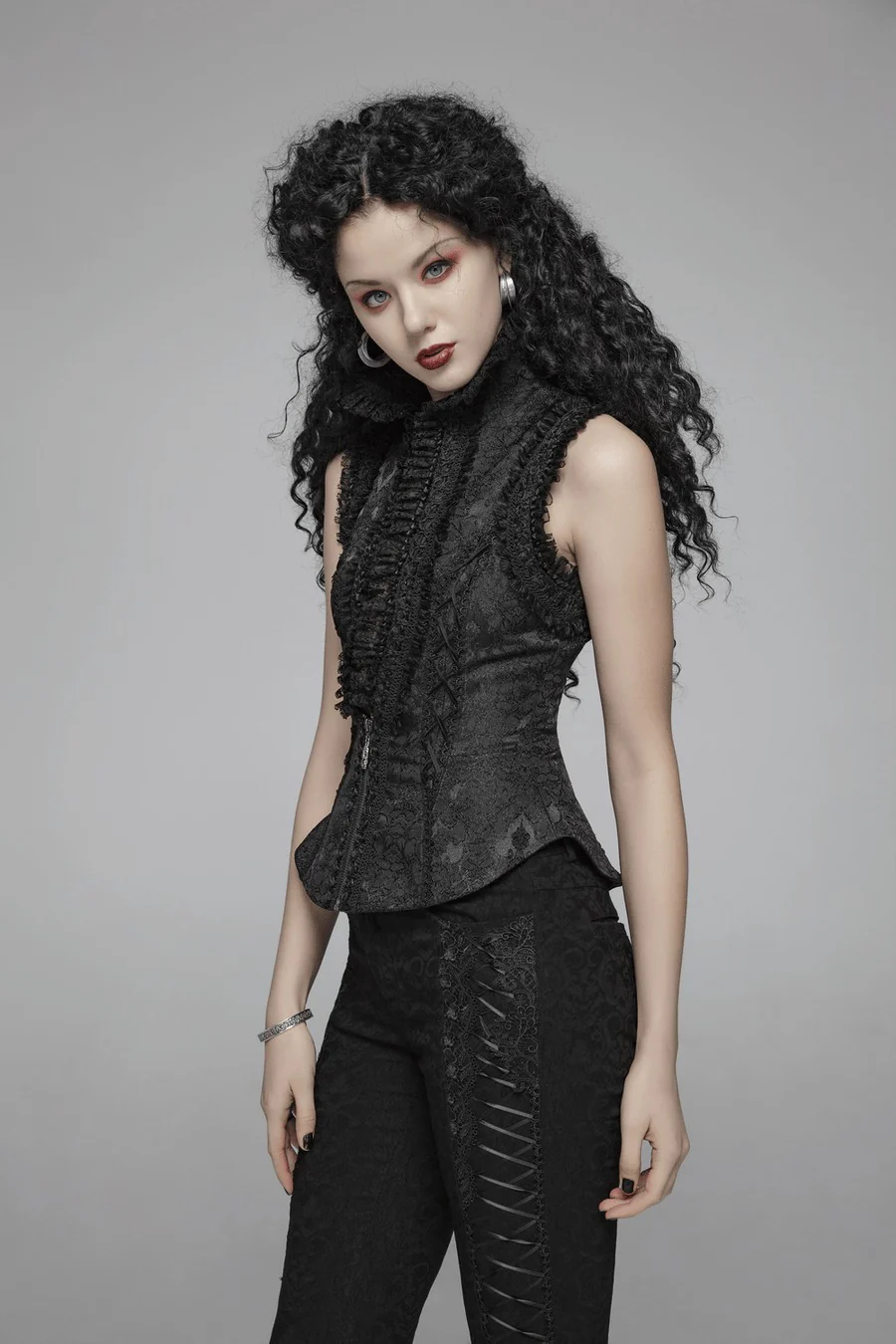 Ebonsmoke Ruffled Waistcoat - Image 5