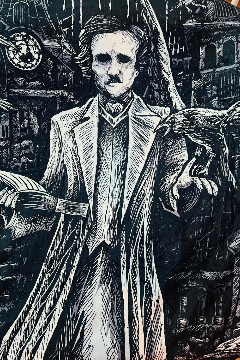 Edgar Allan Poe Throw Blanket - Image 4