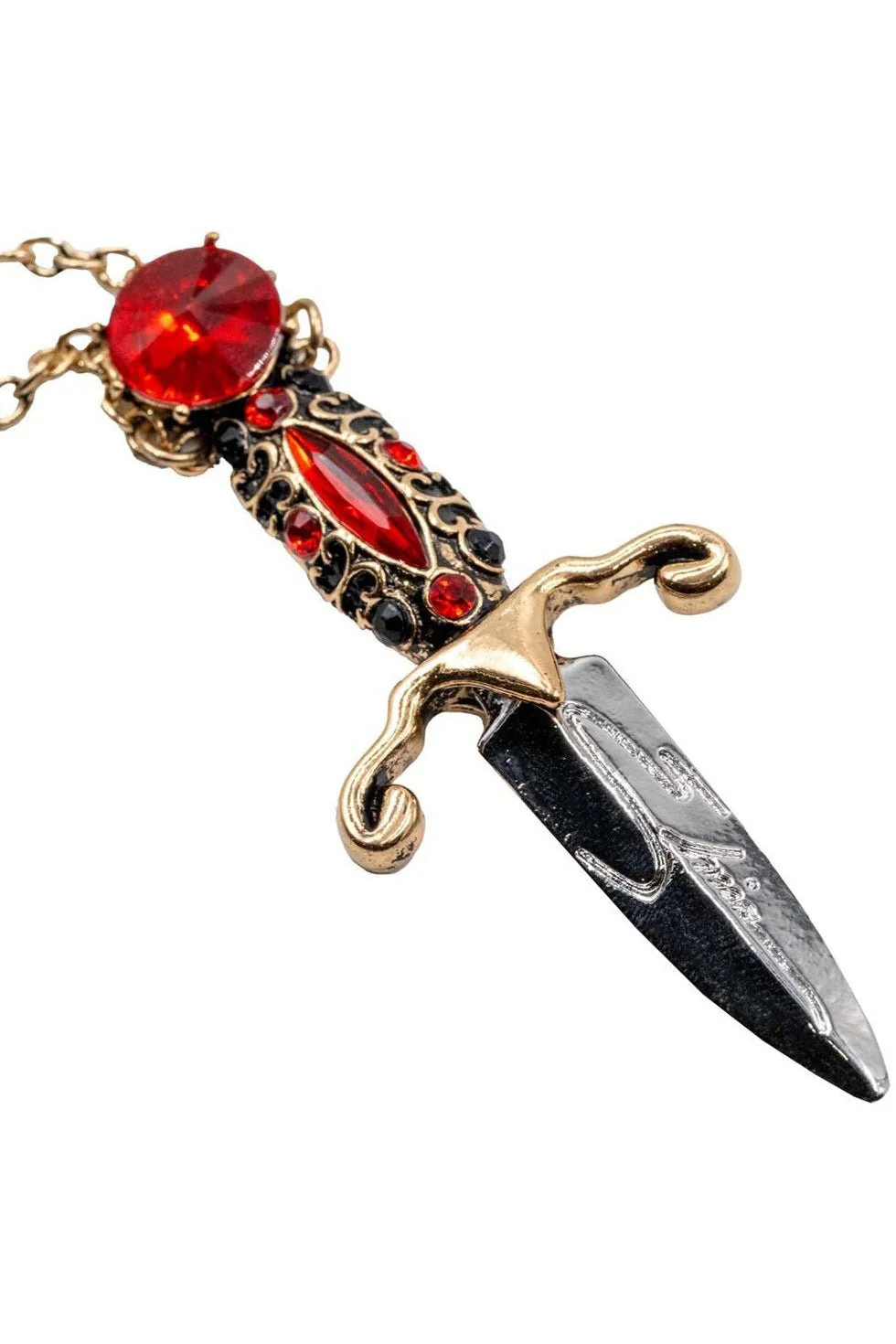 Elvira Dagger Necklace [RED] - Image 4