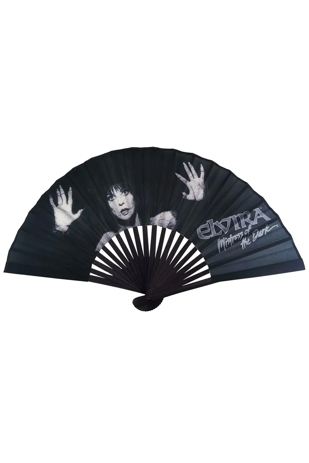 Elvira Dark Love Fabric Fan - Image 3