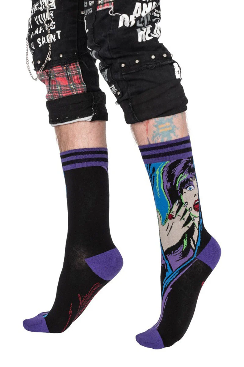 Elvira Unpleasant Dreemz Crew Socks - Image 5
