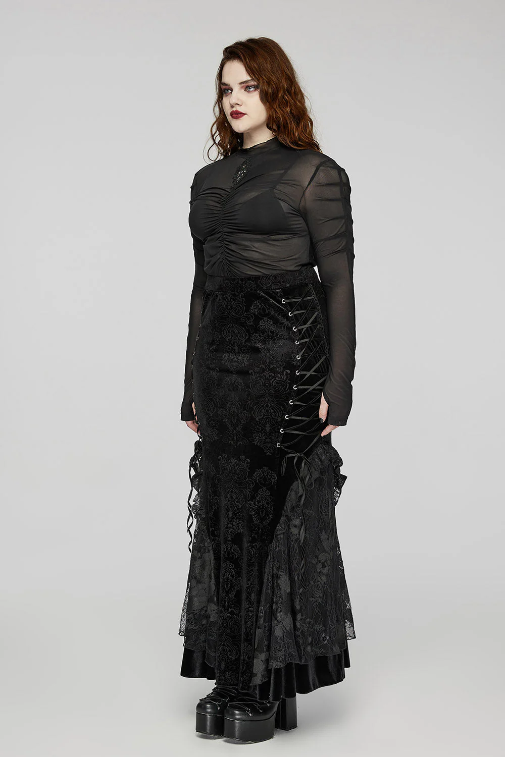 Embalmed Fauna Gothic Turtleneck Top [Plus Size] - Image 4
