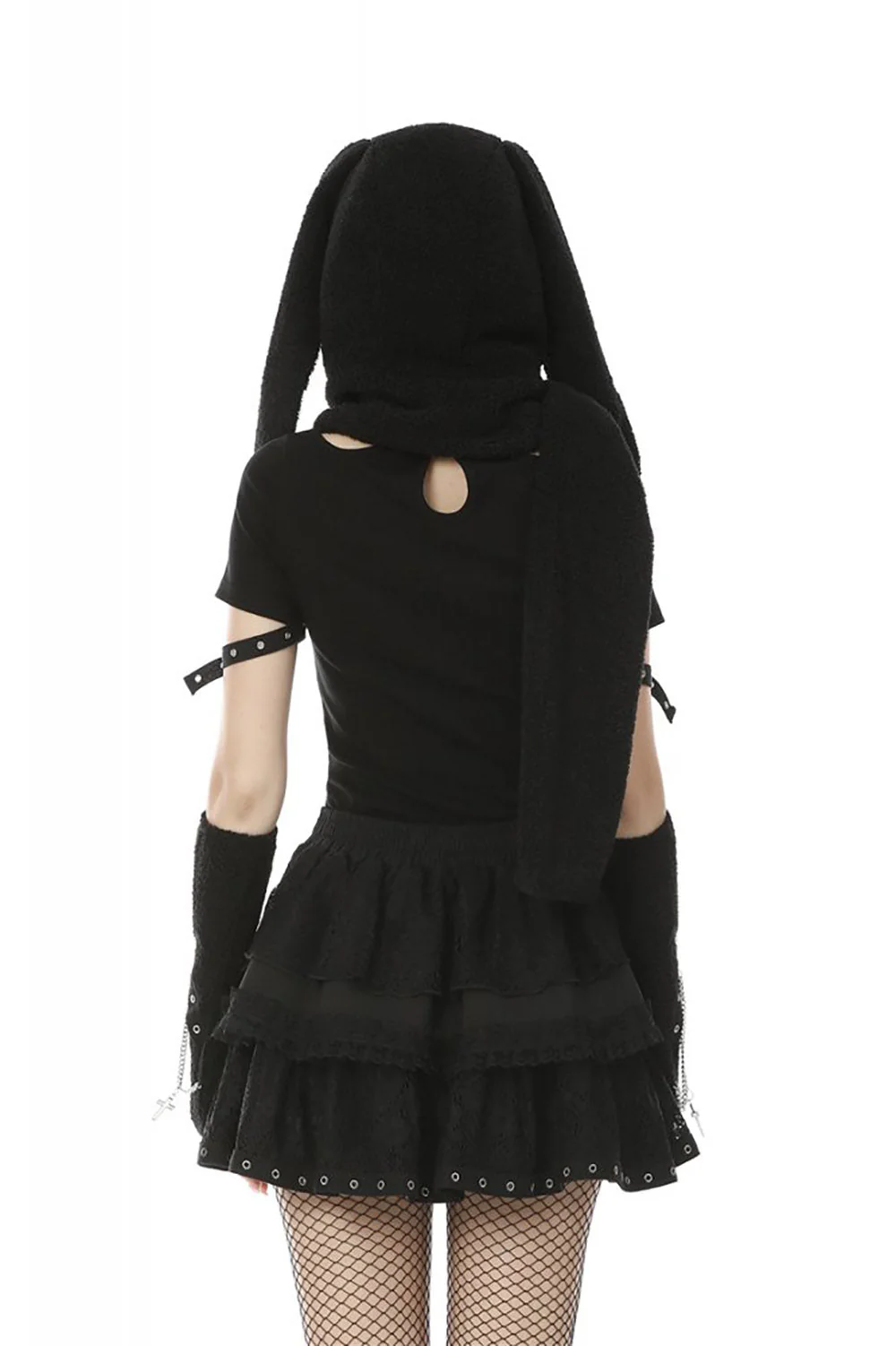 Emo Bunny Hooded Scarf - Image 5