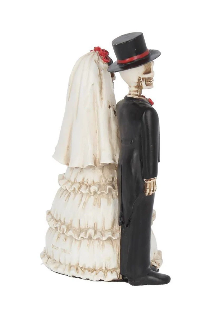 Eternally Yours Skeleton Wedding Statue - Image 3