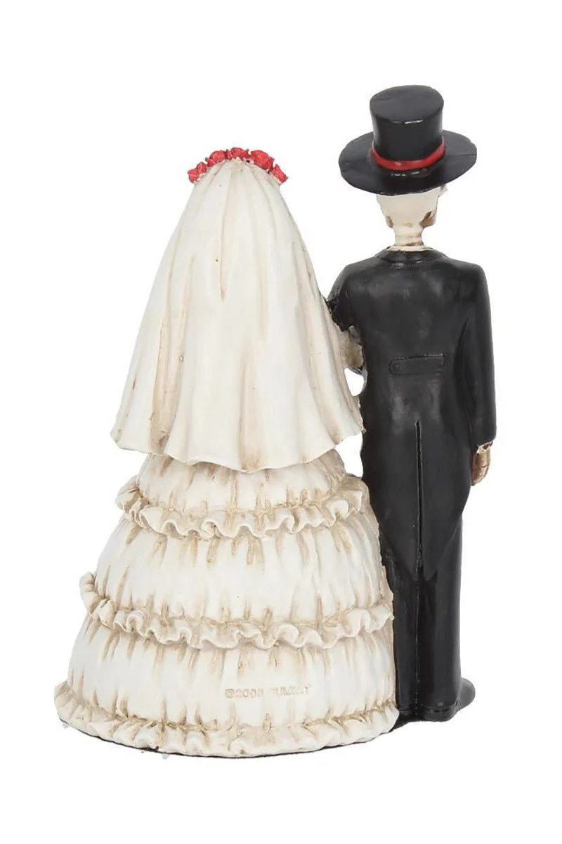 Eternally Yours Skeleton Wedding Statue - Image 4