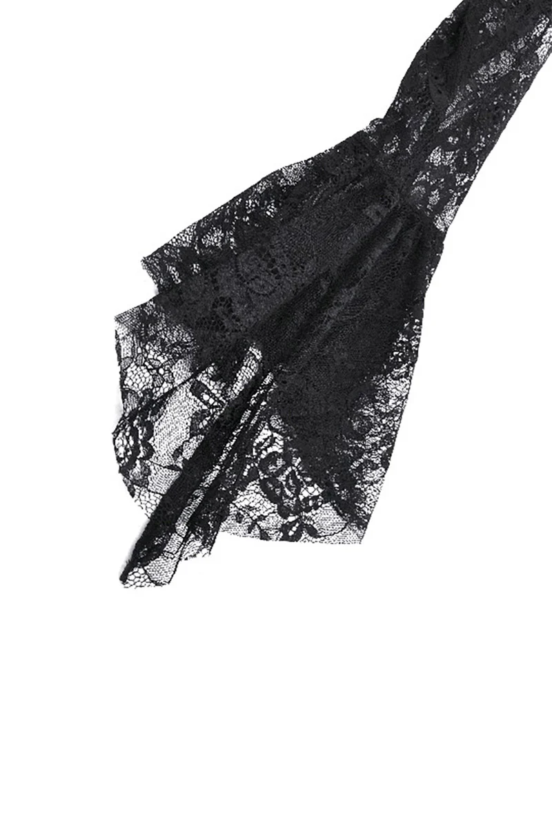 Ethereal Cold Shoulder Lace Dress - Image 9